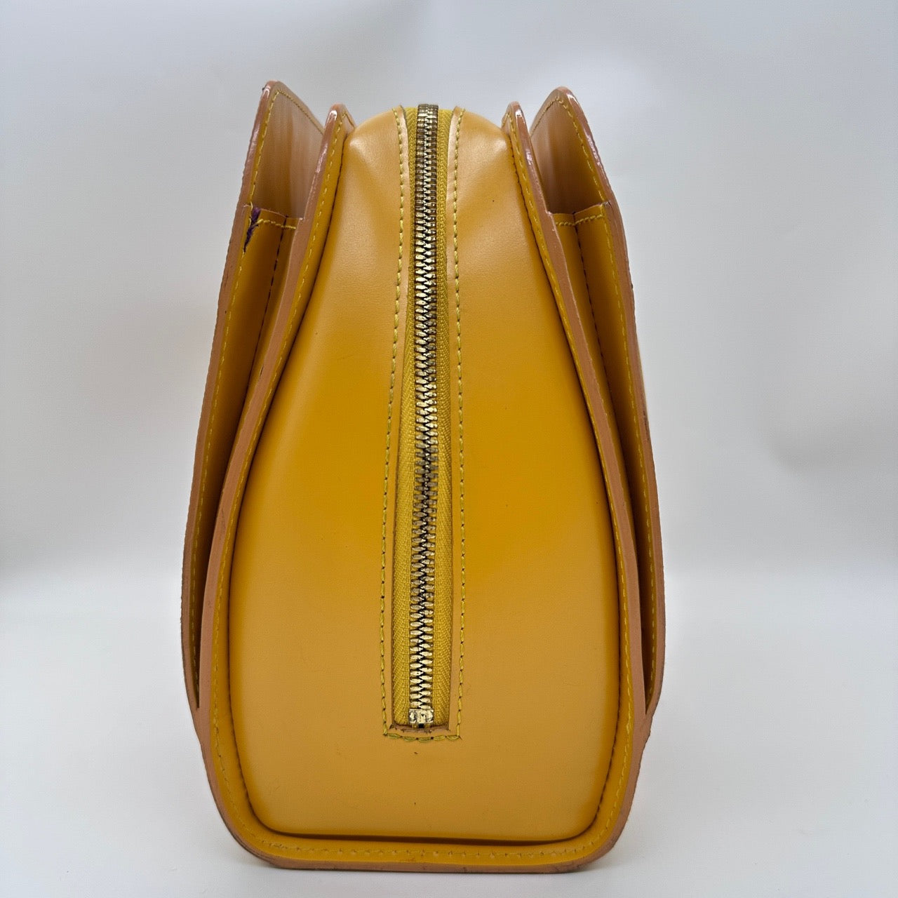 Louis Vuitton Yellow Water Ripple Cowhide Tote Medium Pontneuf