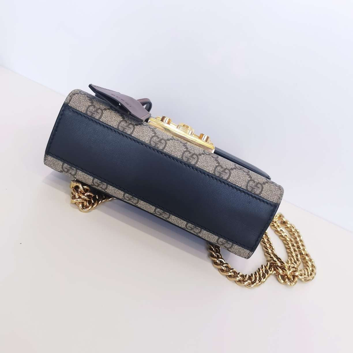 Gucci old flower small moon box second-hand item Gucci luggage - cross-body bag / cross-body bag Modern bottom length 20