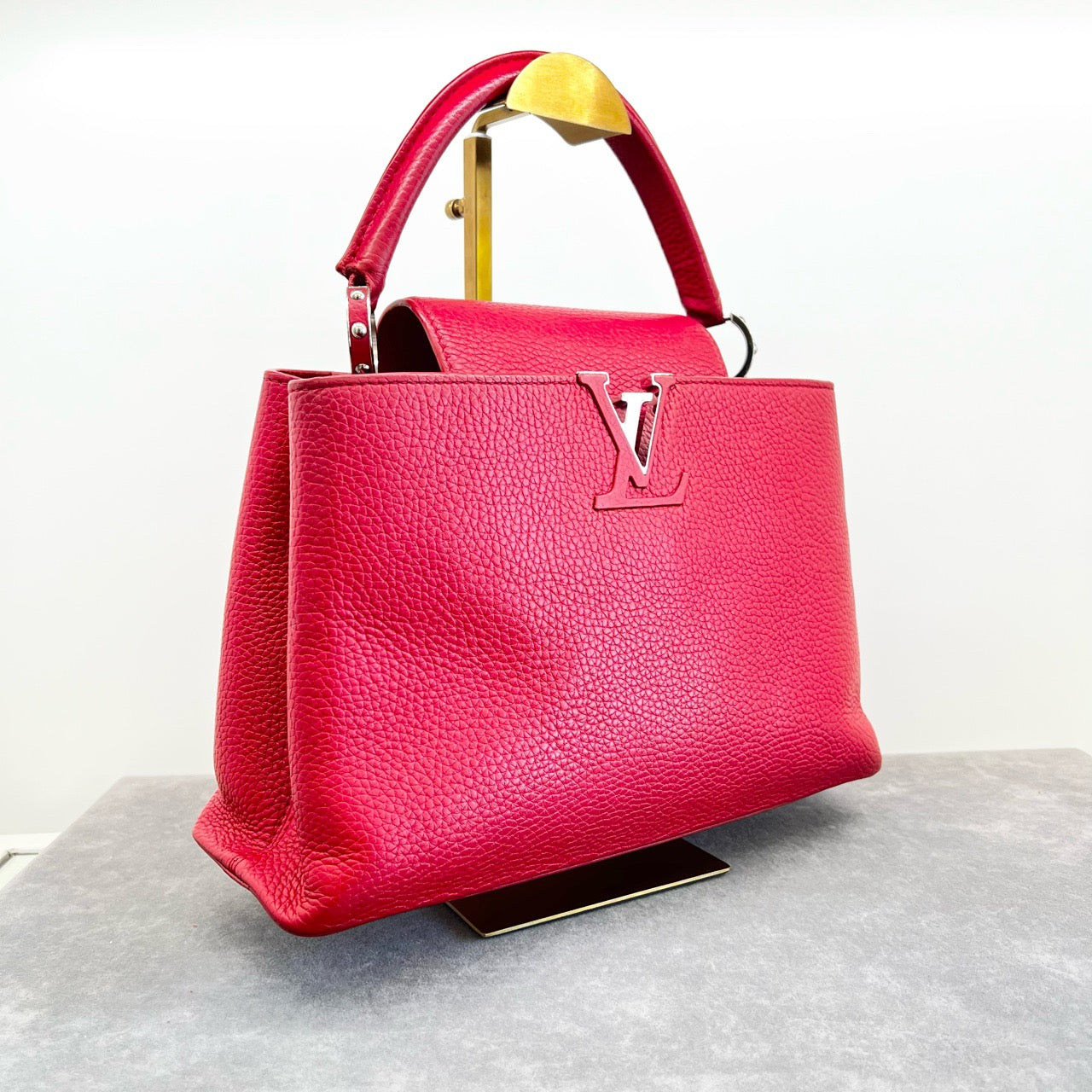 LV Capucines Red Medium Lady Bag ~