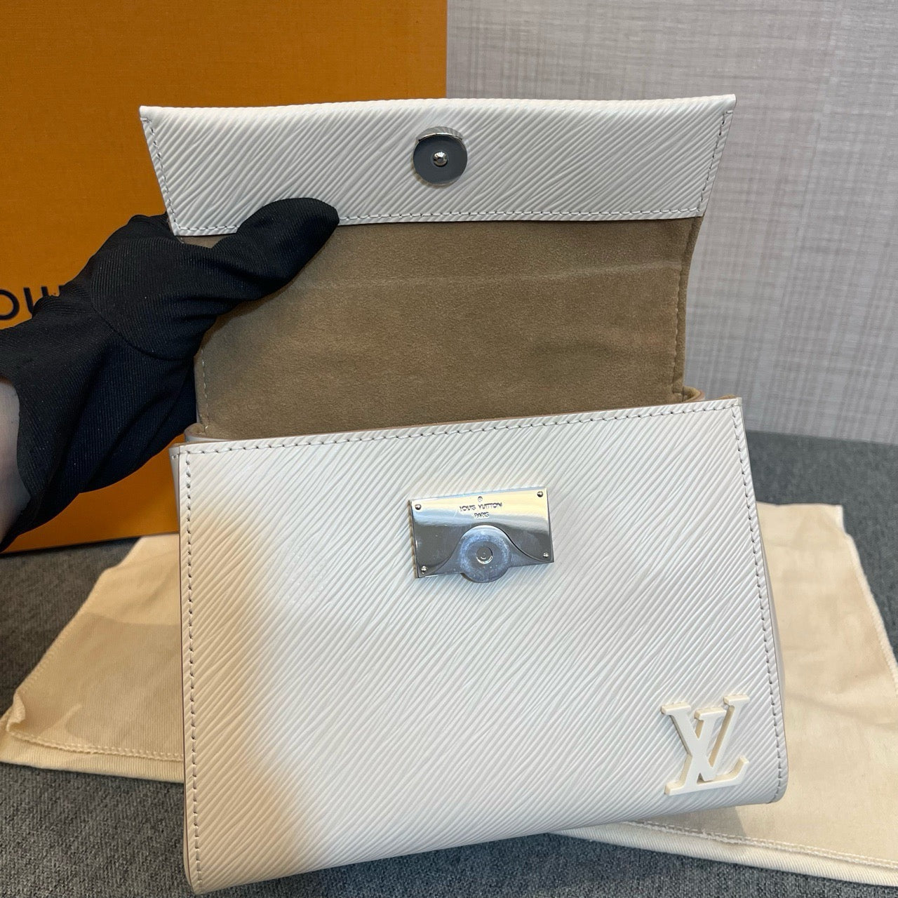 Louis Vuitton White Water Ripple Clooney BB 2023 Year