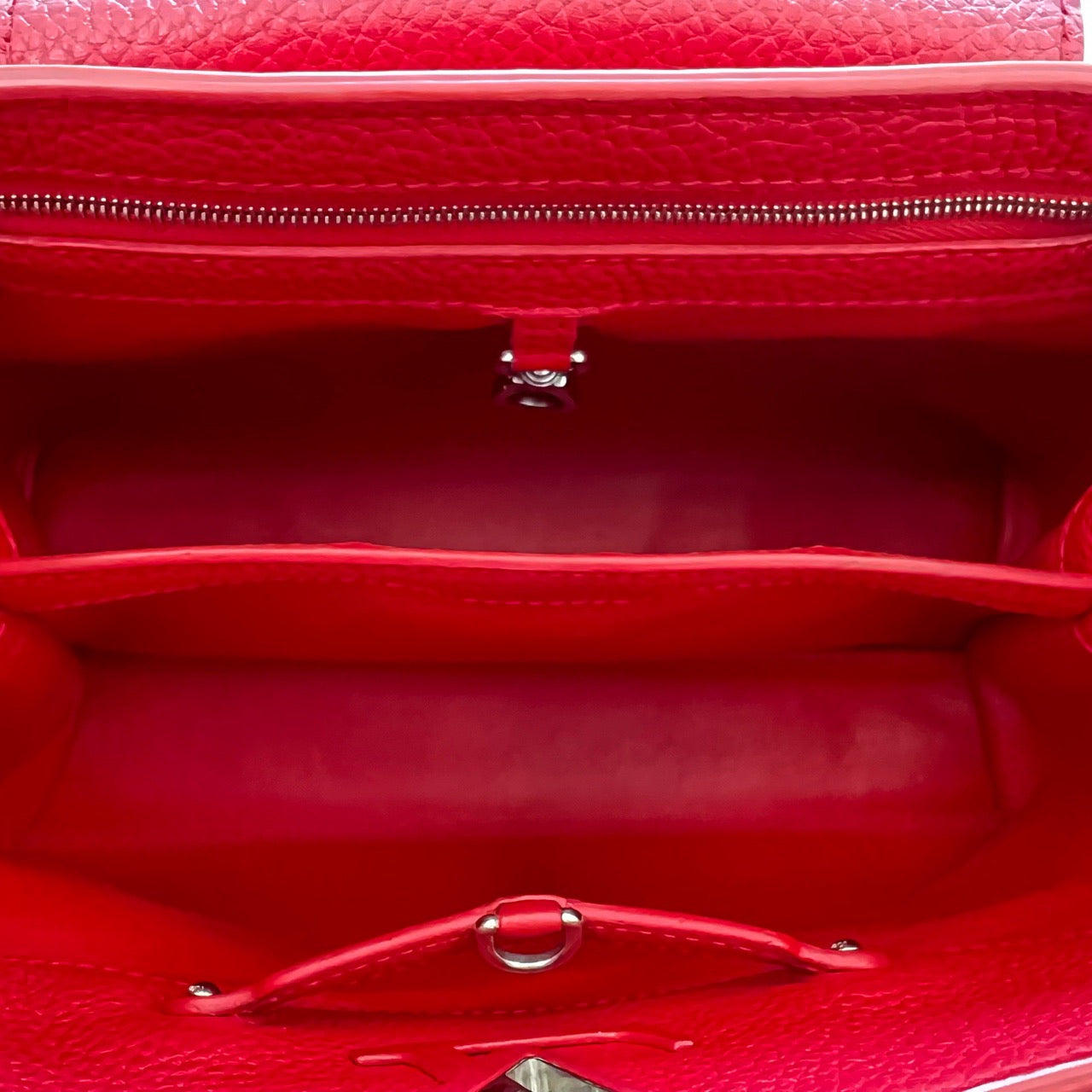 LV Capucines Red Medium Lady Bag ~