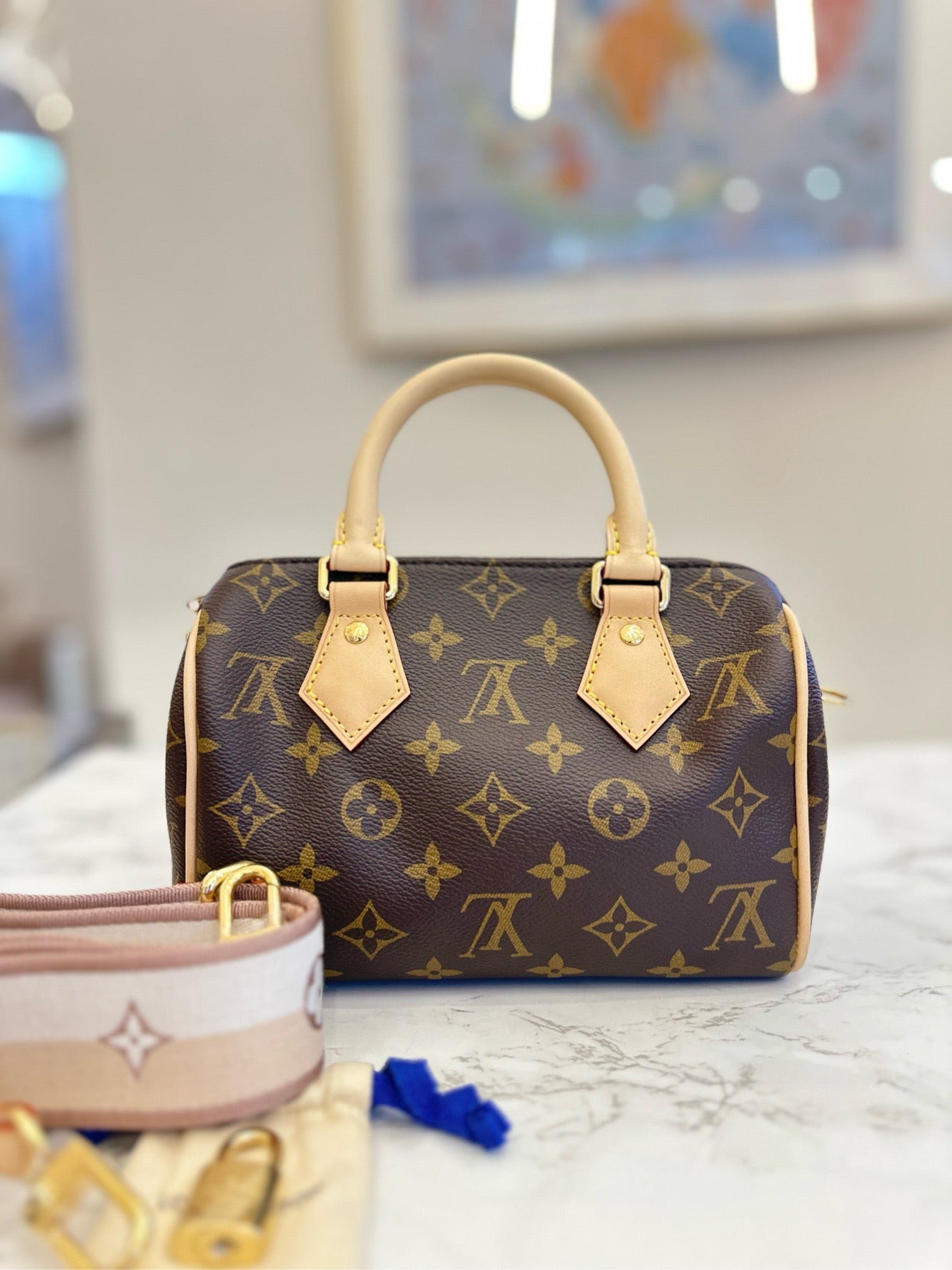 New LV Louis Vuitton SpeedyBandouliere 20