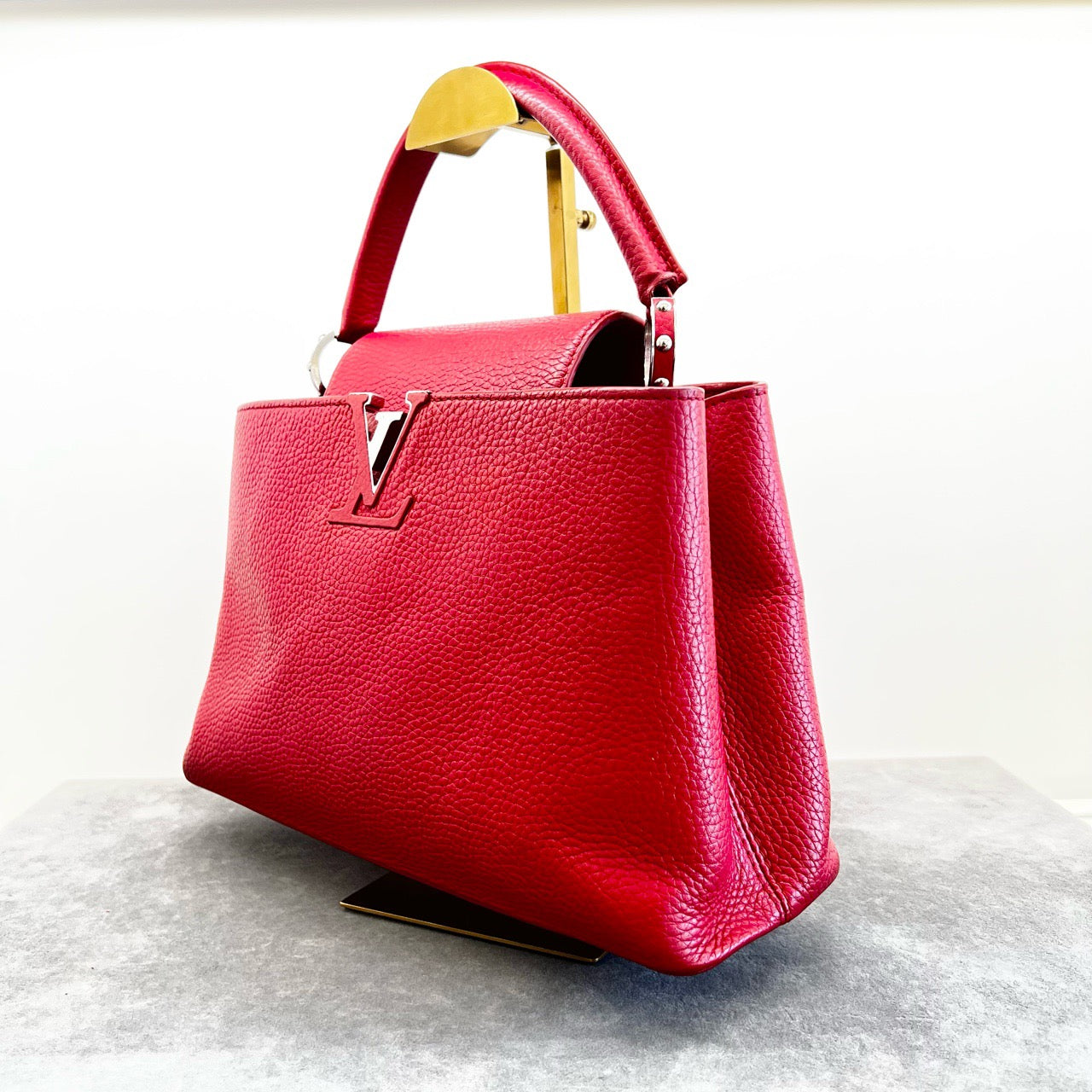 LV Capucines Red Medium Lady Bag ~