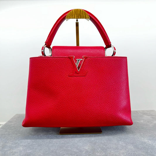 LV Capucines Red Medium Lady Bag ~