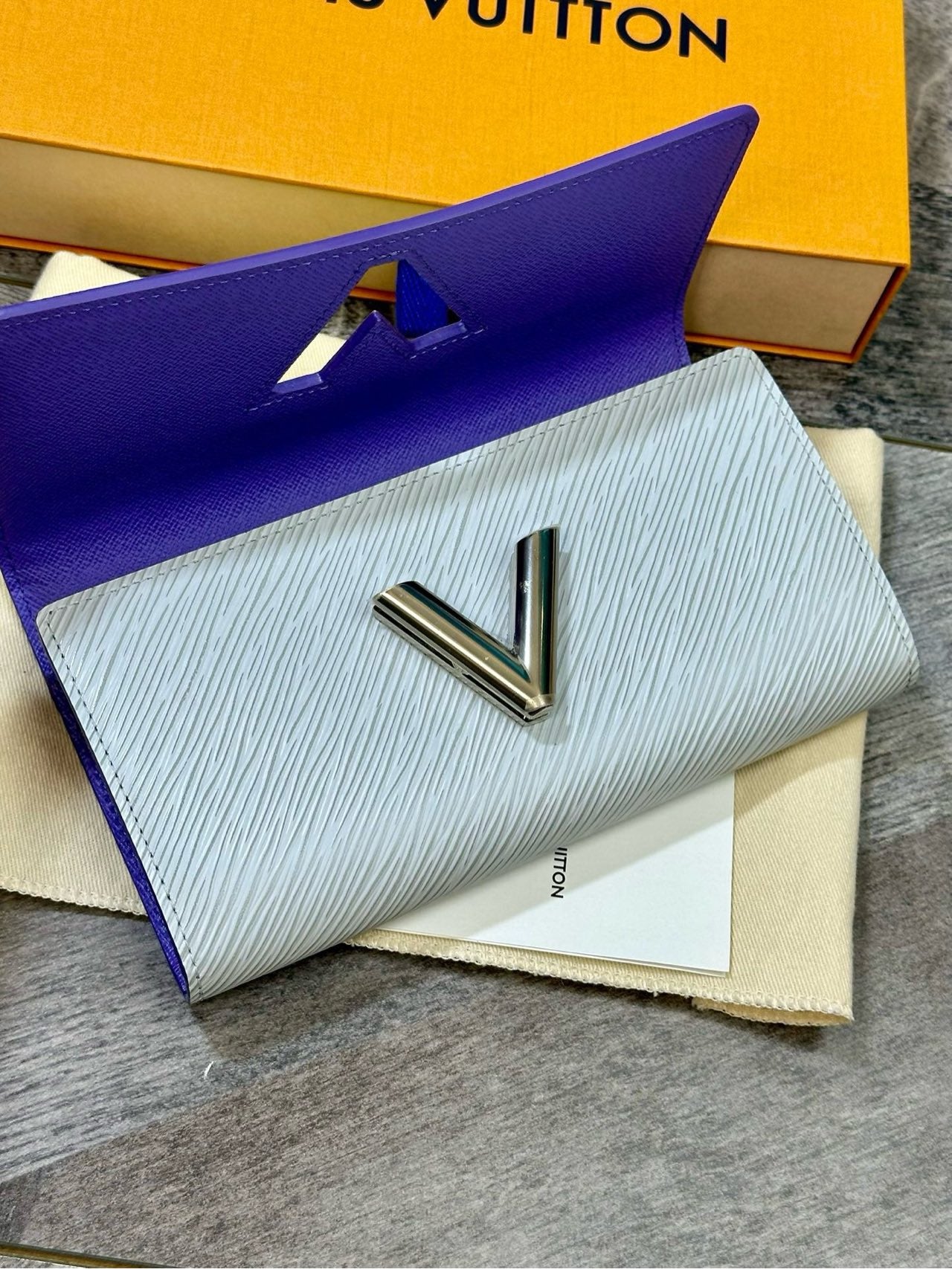 Shops Louis Vuitton LV Yellow and Purple Wallet