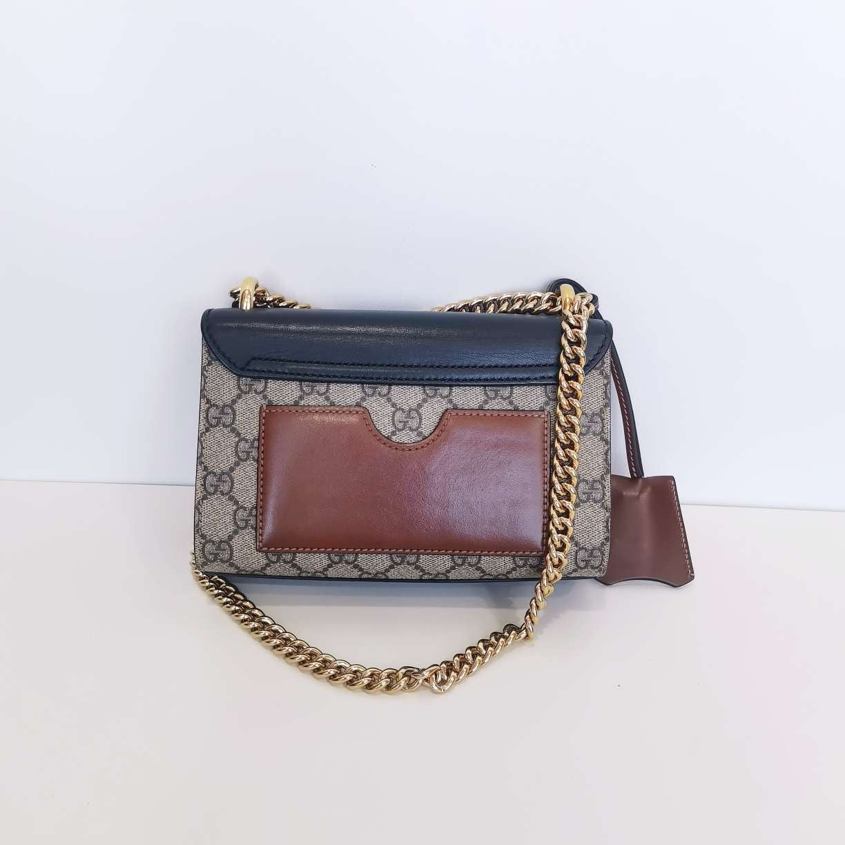 Gucci old flower small moon box second-hand item Gucci luggage - cross-body bag / cross-body bag Modern bottom length 20