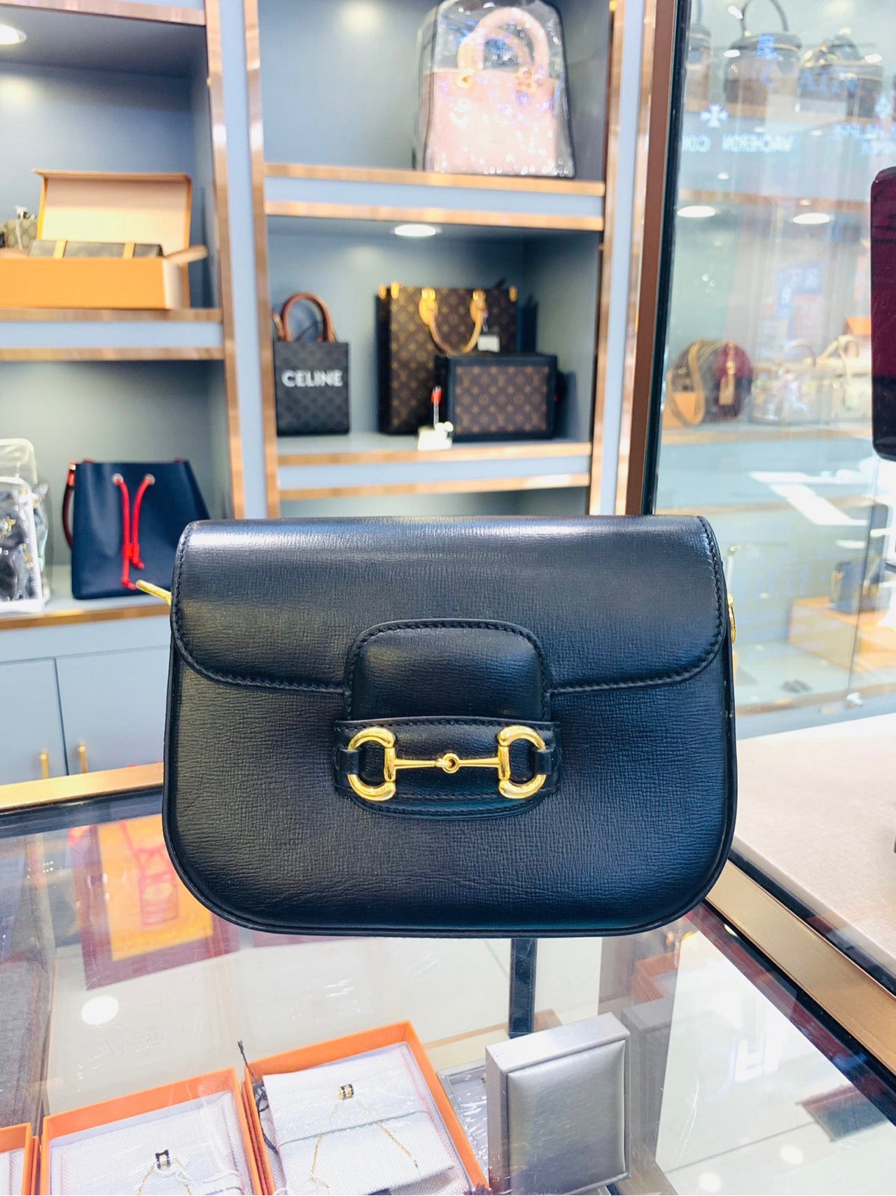 🍀🍎Gucci new 1955 mini saddle bag, condition 98%，accessories dust bag, invoice, box, shoulder strap, size