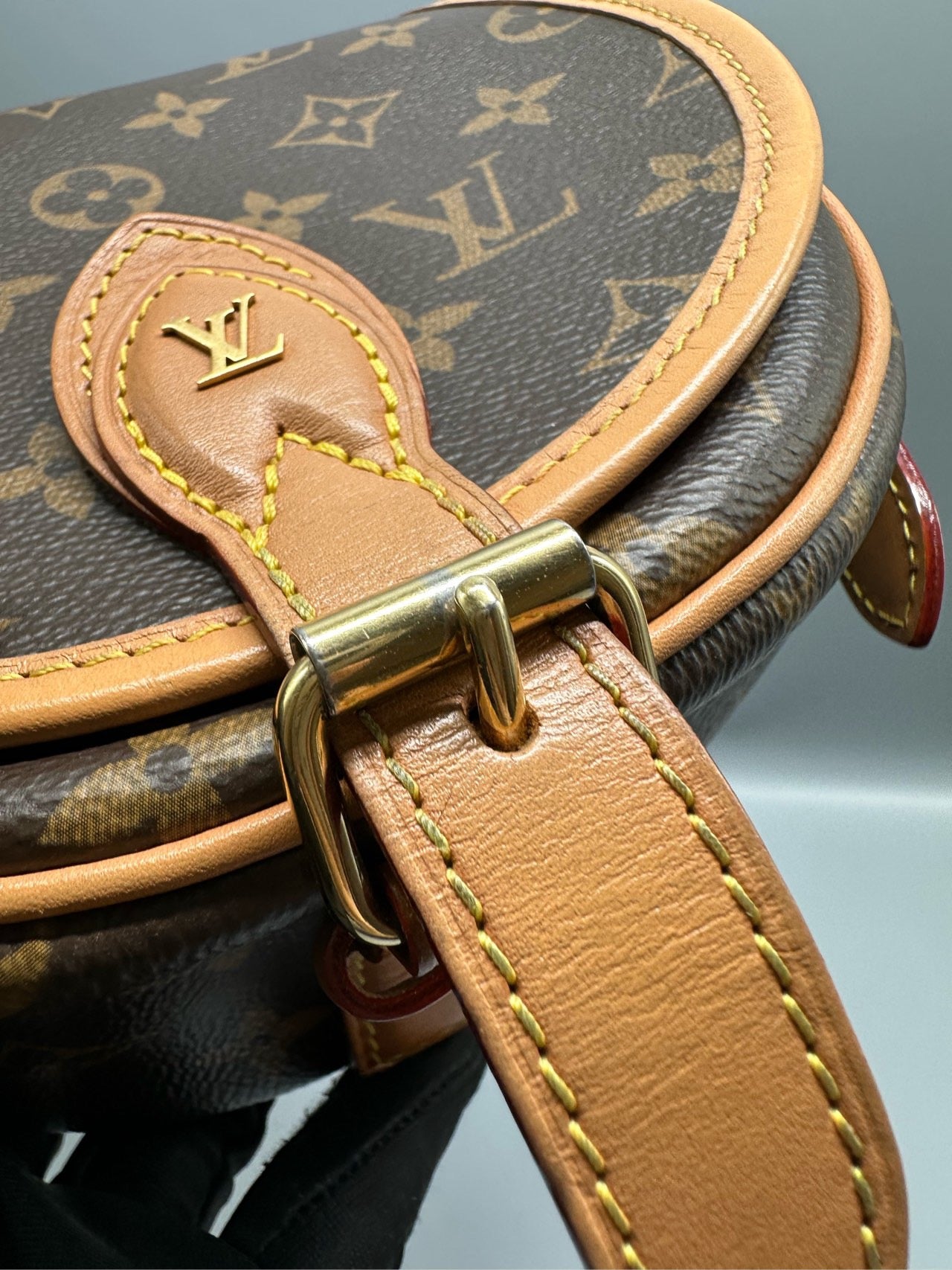 LV / Louis Vuitton Old Flower Saddle Bag Size about 18 * 15cm Code model