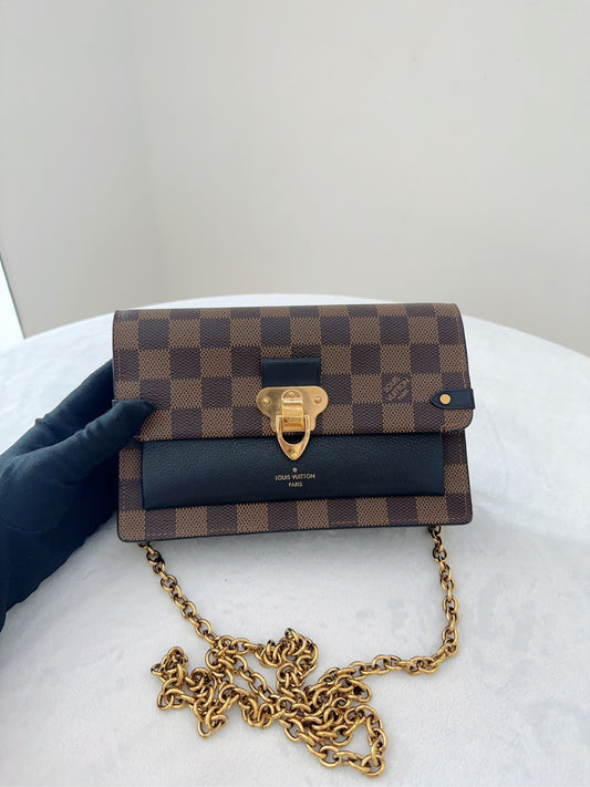 98 %new Louis Vuitton vavin woc crossbody chain bag 20 code
Very elegant and refined, unique checkerboard color scheme, low-key and grand