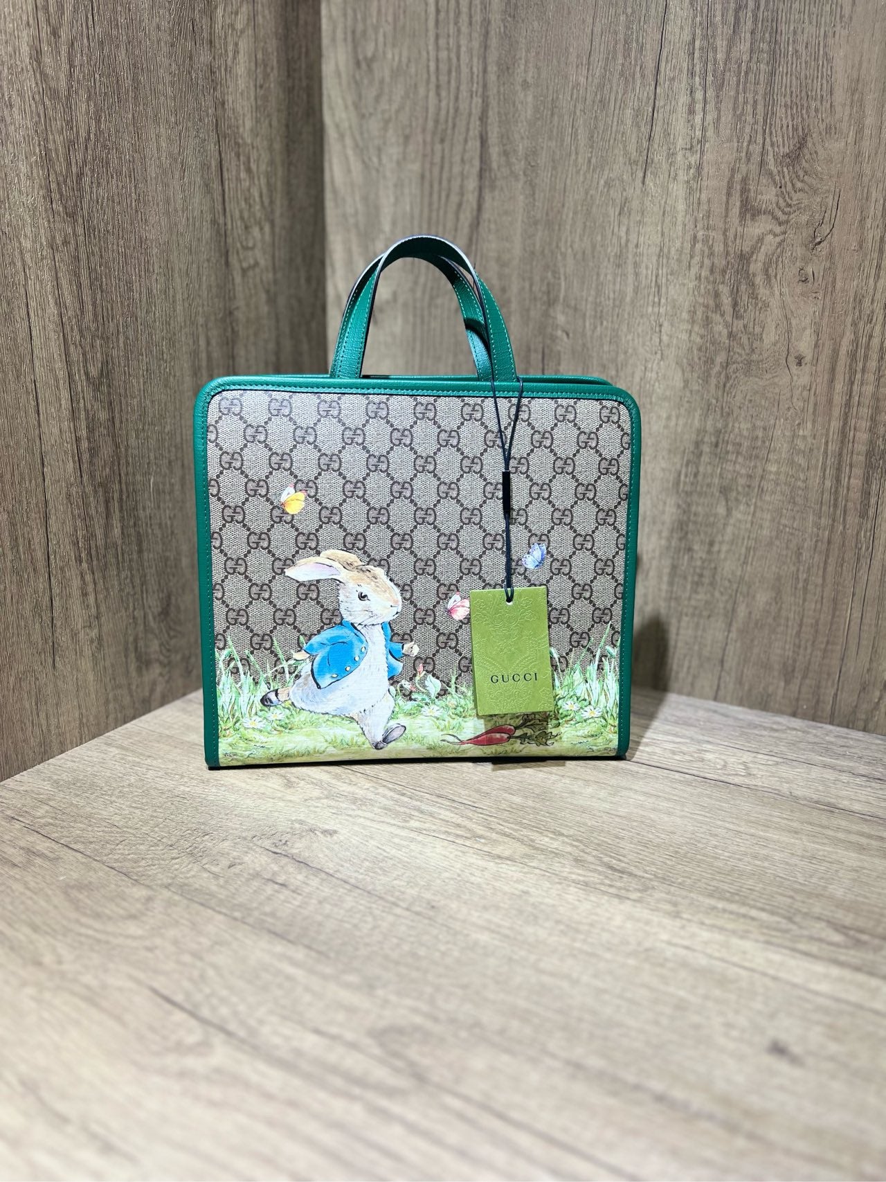 GUCCI animal print tote bag, Peter Rabbit™Peter Rabbit tote bag, brand new and unused