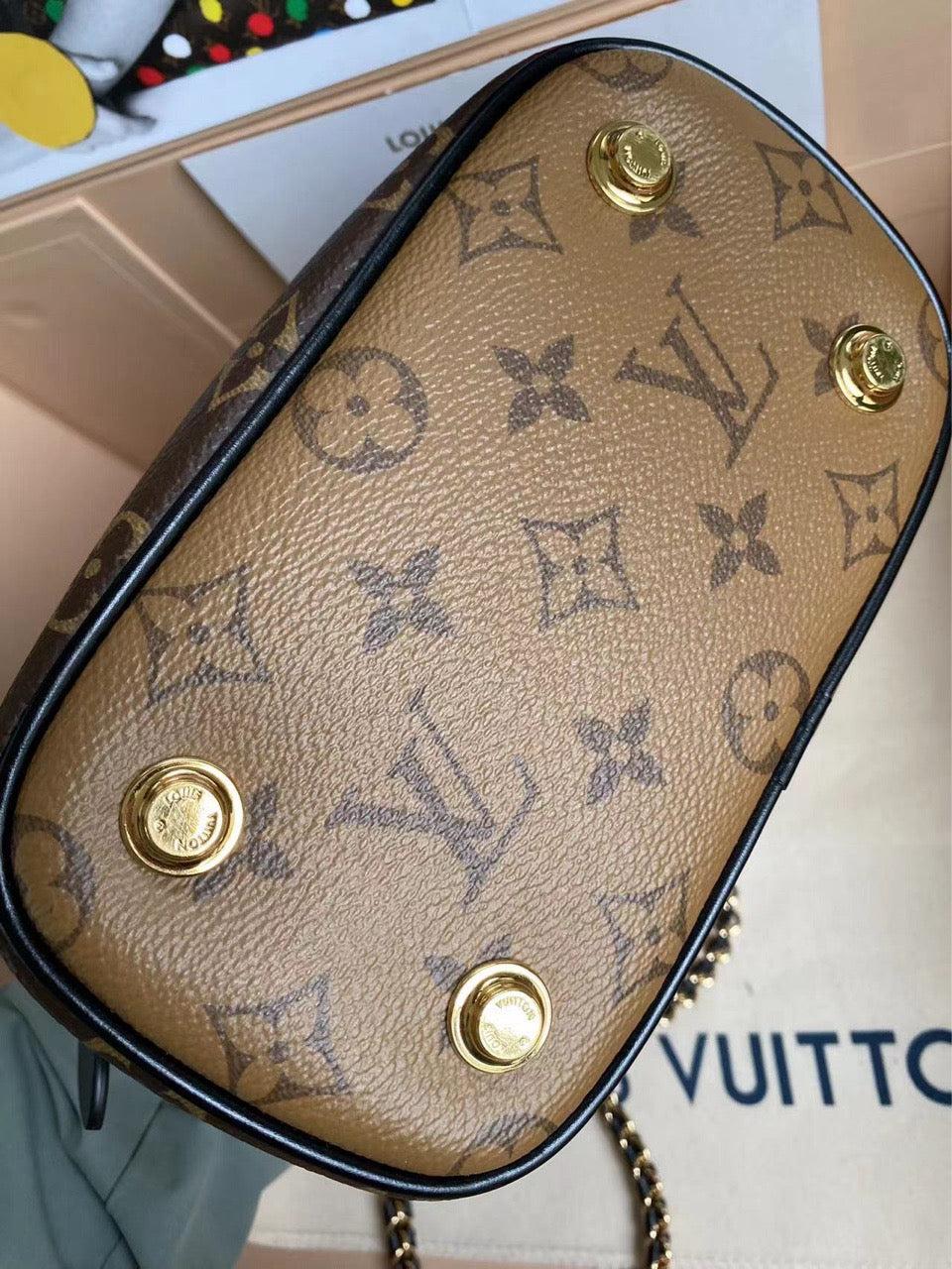 24-year-old unused new complete LV/Louis Vuitton Vanity versatile portable old-fashioned chain handbag single shoulder